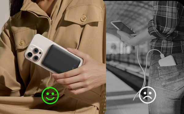 Baterie Externă Magnetică Wireless 