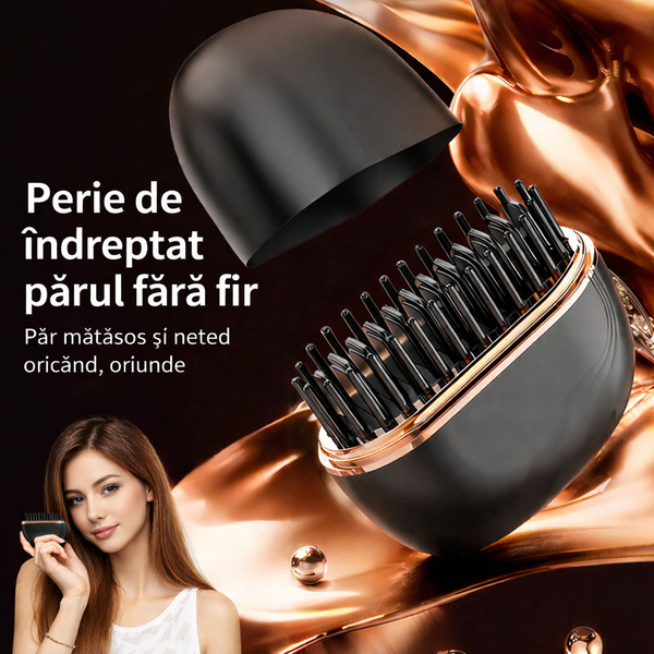 Perie de îndreptat părul portabilă